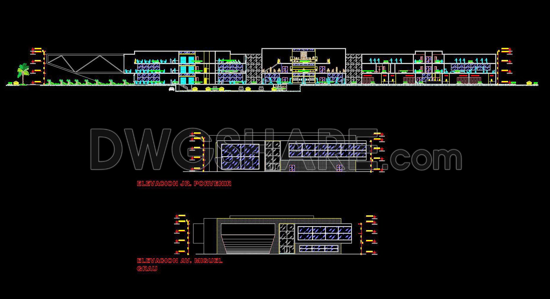 41. Free Download Architectural Drawings of a Cultural Center – AutoCAD DWG (4)