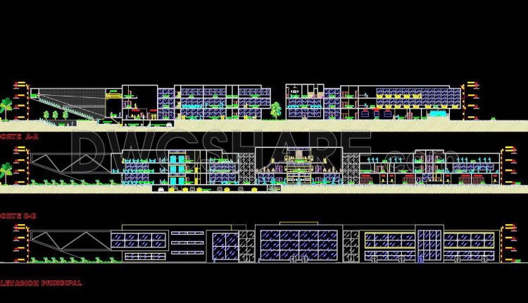 41. Free Download Architectural Drawings of a Cultural Center – AutoCAD DWG (1)