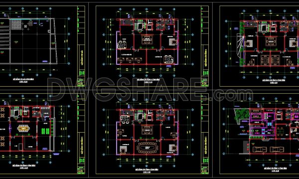 502. CAD Drawings Detailing the Design of Water Supply and Drainage Systems for a 5-Story Office Building