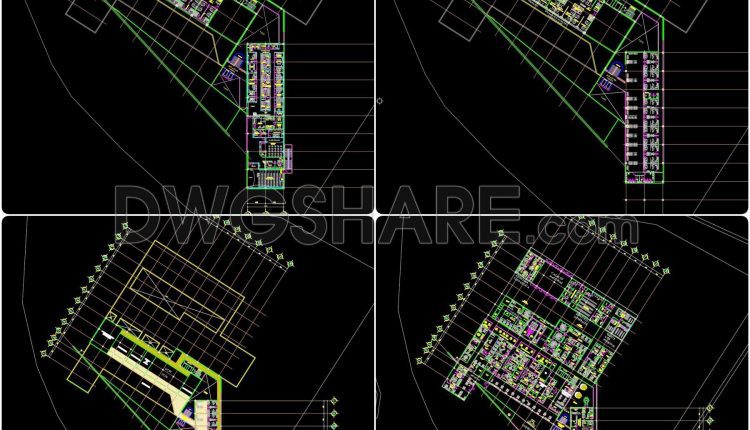 54. Download A Complete Architectural Cad Drawing Set For A Large Hospital Complex With Multiple Wards (4)