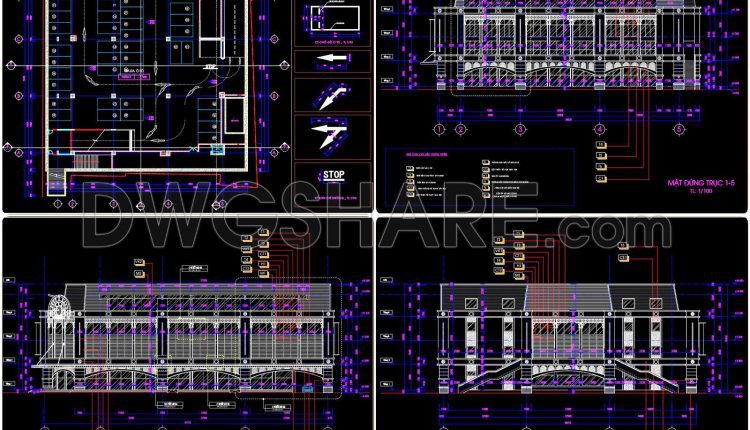 55. Download Architectural Drawings Of A 4-storey Commercial Service Supermarket (4,000 M2) (4)