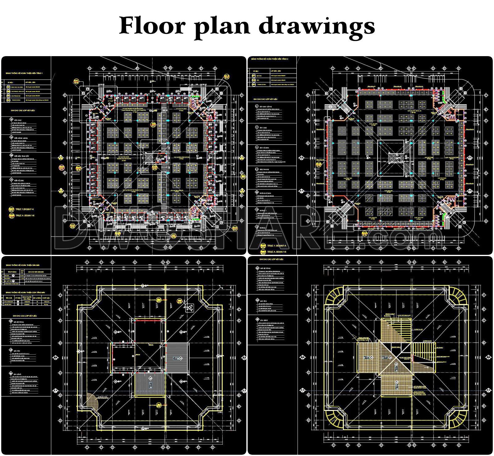 56. Floor Plan Drawings