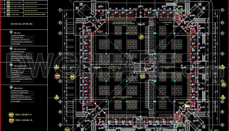 56. Free Download Central Market Ground Floor Finishing Plan Cad Drawing