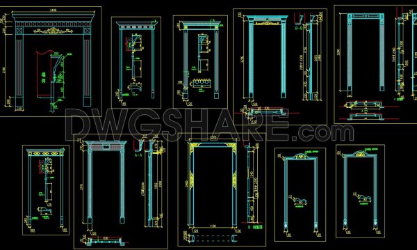 6 months ago
                

                
             617586. Free Download Classic Decorative Arch Door CAD Detail Drawing (DWG File)