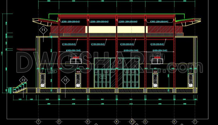 59. Download Architectural Design Drawings Of The Sports Hall With Dimensions 19m × 22.8m (5)
