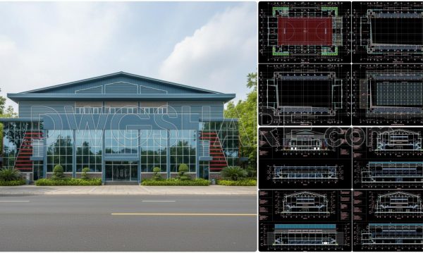 6 months ago
                

                
             1,22960. Free download the design drawings of a multi-purpose sports hall with a total area of 2,500 m2