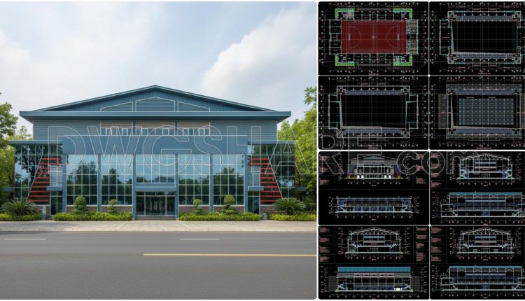 60. Download The Design Drawings Of A Multi-purpose Sports Hall With A Total Area Of 2,500 M2 (1)