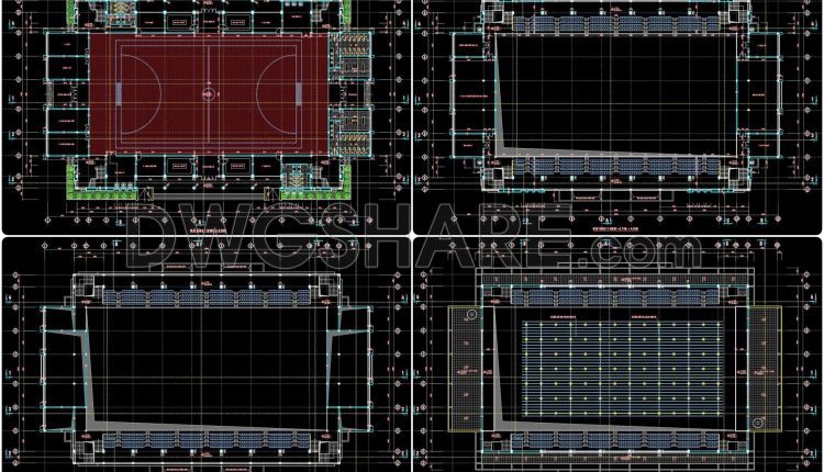 60. Download The Design Drawings Of A Multi-purpose Sports Hall With A Total Area Of 2,500 M2 (2)
