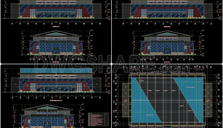 60. Download The Design Drawings Of A Multi-purpose Sports Hall With A Total Area Of 2,500 M2 (4)