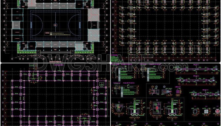 60. Download The Design Drawings Of A Multi-purpose Sports Hall With A Total Area Of 2,500 M2 (8)