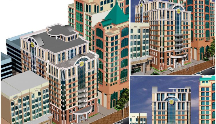 64. Download Autocad Dwg Architectural Drawings Of A 12-story Office Building With 2 Basement Levels (2)