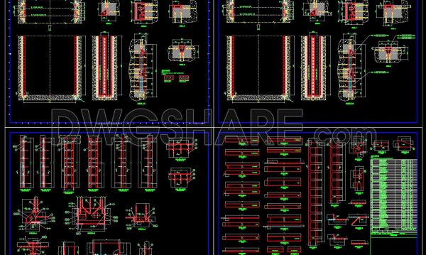 679. Intake Structure Trash Rack Construction Details – CAD DWG