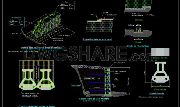 7 months ago
                

                
             328680. CAD DWG Template – Keystone Retaining Wall Structural Details