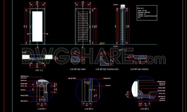 7 months ago
                

                
             351807. Detailed CAD Drawings of Wooden Panel Door with Glass for Construction