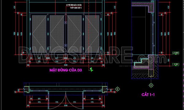 812. Free CAD Drawings of Rolling Shutter Doors, Aluminum Doors, and Steel Doors
