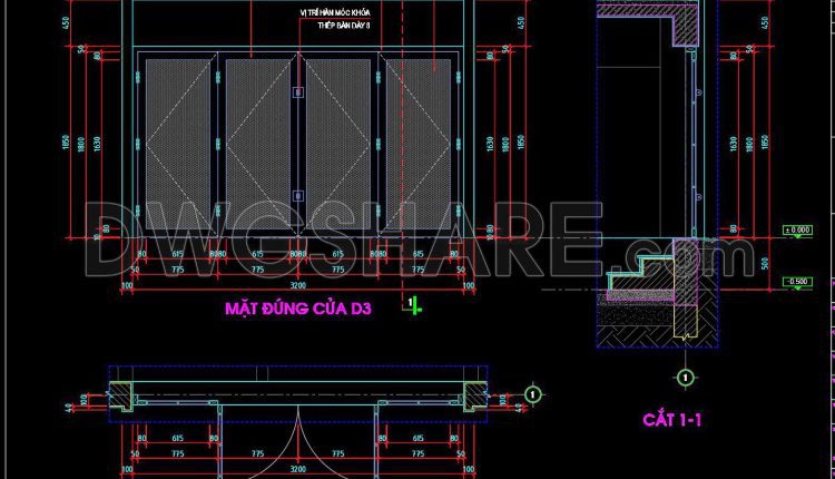 812. Free CAD Drawings of Rolling Shutter Doors, Aluminum Doors, and Steel Doors (2)