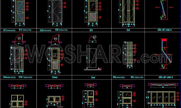 6 months ago
                

                
             716815. Free download CAD drawings of doors and windows for residential houses