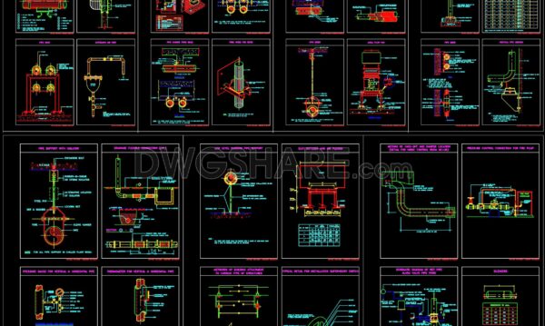87. Free Download MEP Typical Details for HVAC, Plumbing, Firefighting, and Piping Support Systems