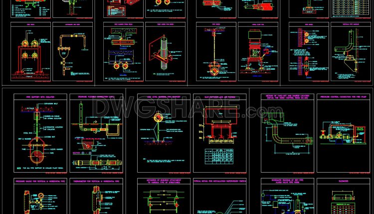 87. Free Download Mep Typical Details For Hvac, Plumbing, Firefighting, And Piping Support Systems