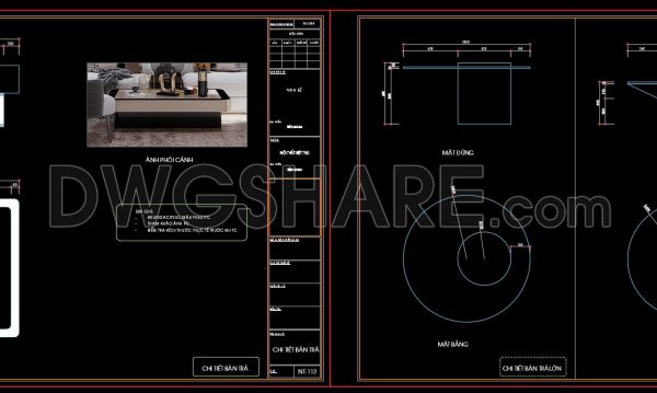 7 months ago
                

                
             19289. Free CAD Coffee Table Detail Drawings for Living Room Use
