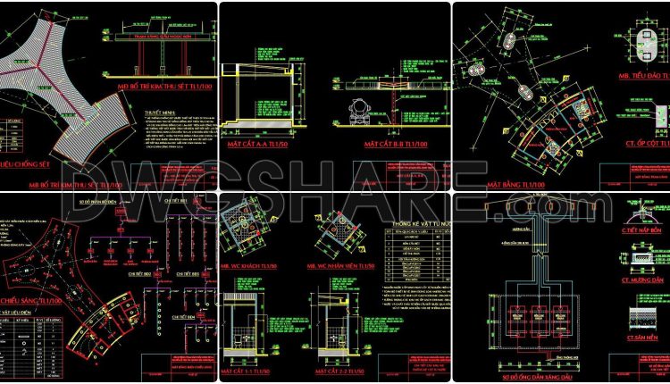 06. Download Of Gas Station Design Drawings With A Total Area Of 6,000 M2 (1)