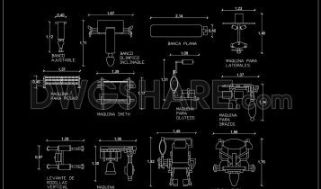 Gym Archives - Free Cad Blocks, download DWG models for architects ...