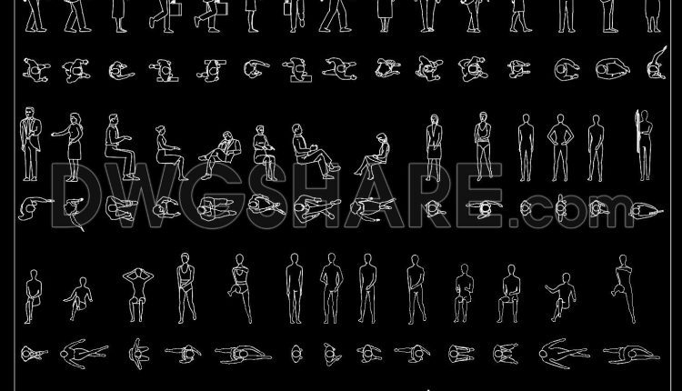 118. Free Download of People CAD Blocks (1)