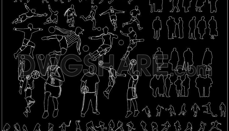 119. Free Download of People CAD Blocks (1)