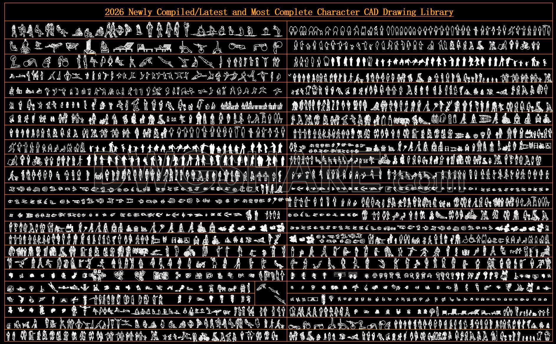 120. Full Collection Of People Blocks For Architecture