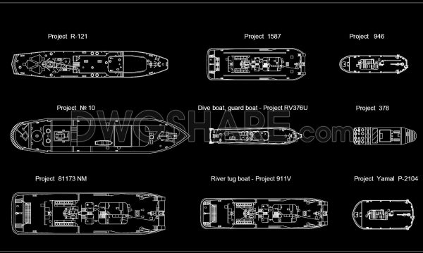 121. Free Download Boat Design Plans AutoCAD DWG
