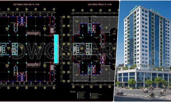 5 months ago
                

                
             1,655121. Free Download CAD Drawings of a 19-Storey Commercial and Office Building Floor Plan