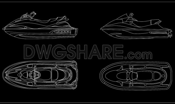133. Free Water Scooter CAD Drawings DWG Download