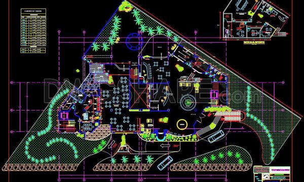 144. Free Download Architectural Drawings of a 4-Star Hotel with Basement – AutoCAD DWG