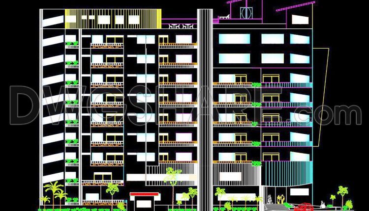 144. Free Download Architectural Drawings of a 4-Star Hotel with Basement – AutoCAD DWG (2)