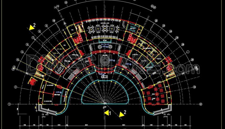 149. Free Download 5-star hotel architectural drawings in AutoCAD DWG (4)