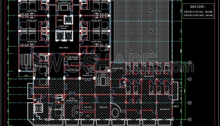 150. Download 19-story 5-star Hotel Architectural Drawings In Autocad Dwg (3)