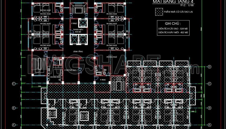 150. Download 19-story 5-star Hotel Architectural Drawings In Autocad Dwg (4)