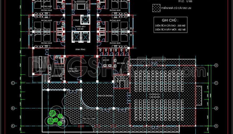 150. Download 19-story 5-star Hotel Architectural Drawings In Autocad Dwg (5)