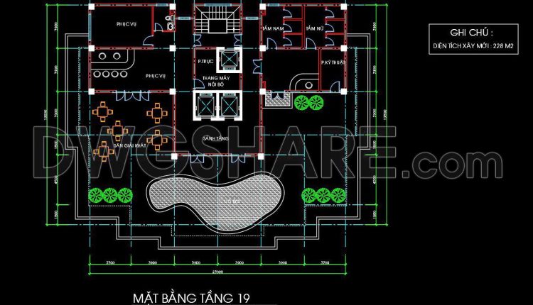 150. Download 19-story 5-star Hotel Architectural Drawings In Autocad Dwg (6)