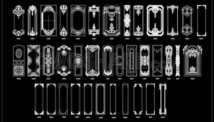 156.-free-cad-blocks-download-european-french-carved-wall-panel-molding