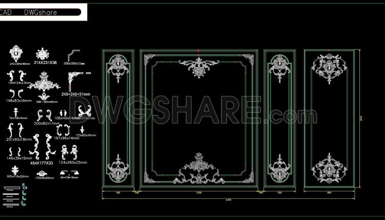 157.-free-download-luxury-french-style-background-wall-module-dwg-file
