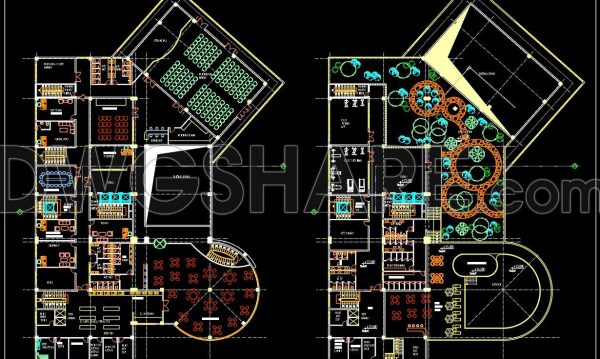 6 months ago
                

                
             1,182159. Free CAD Drawings of Two Service Floors in a Hotel Building