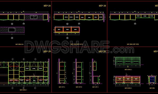 5 months ago
                

                
             313214. Free DWG Files of Modern Kitchen Cabinet Technical Details