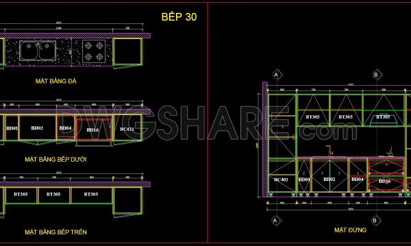 5 months ago
                

                
             347215. Download Free Detailed CAD Drawings of Home Kitchen Cabinets