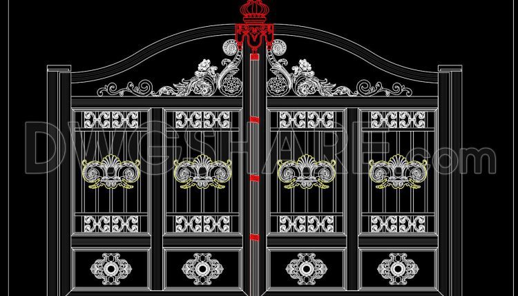 245.-free-cad-file-of-ornate-classical-villa-gate-design-with-detailed-decorative-motifs
