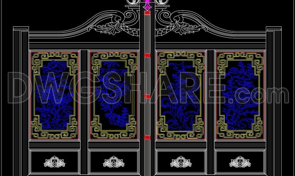 5 months ago
                

                
             185247. Free Download CAD Design of Decorative Classical Gate for Villas and Mansions