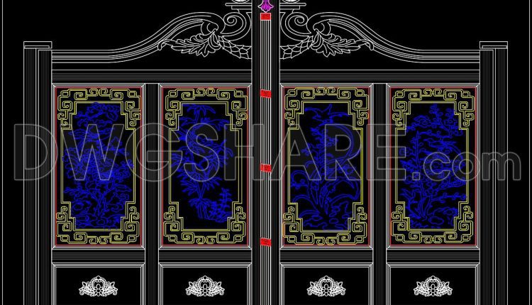 247.-free-download-cad-design-of-decorative-classical-gate-for-villas-and-mansions