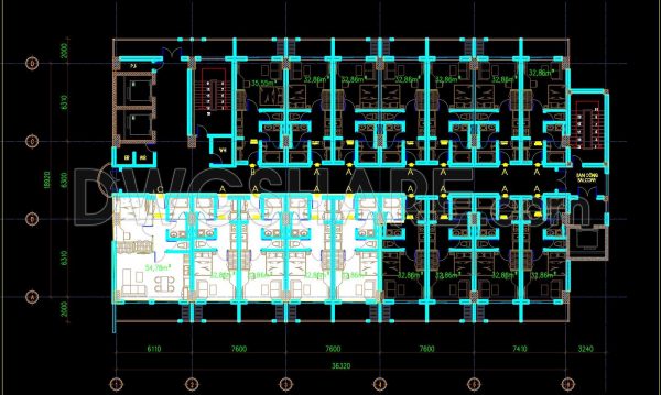 5 months ago
                

                
             1,315304. Free Download Hotel Floor Plan CAD Drawings – 3rd, 5th, 7th, 9th Floors Modern Guest Rooms