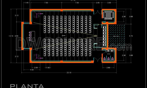 5 months ago
                

                
             85031. Free Download 200-Seat Auditorium Architectural CAD Drawings