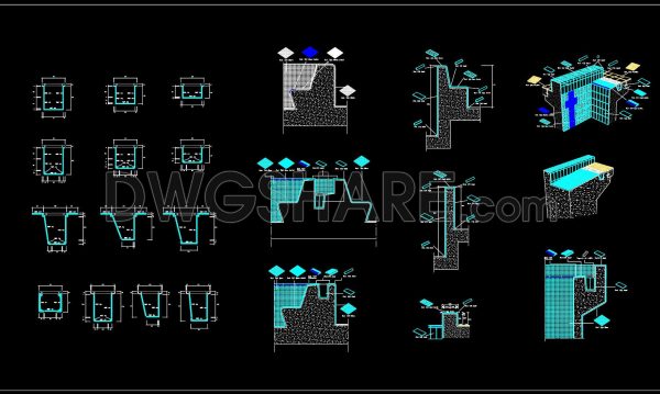 6 months ago
                

                
             57234. Free Download Detailed CAD Drawings of Swimming Pool Construction